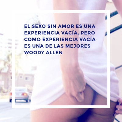 El sexo sin amor es una experiencia vacía