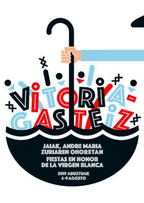 Cartel fiestas de la blanca 2019