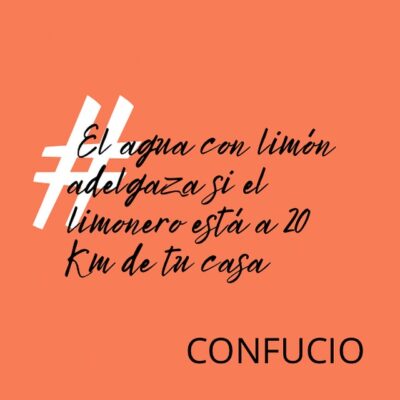 ¡Atención, atención! Presentamos un fondo naranja vibrante con una cita divertida: "Agua con limón: porque quién necesita gimnasio cuando puedes engañar a tu cuerpo con cítricos". - Confucio (o eso dicen los rumores).
